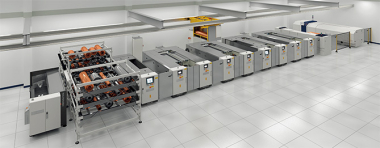 Fully automated line solution for gravure printing forms