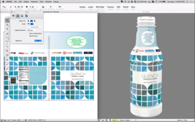 Print-ready PDF composition software for labels and packaging